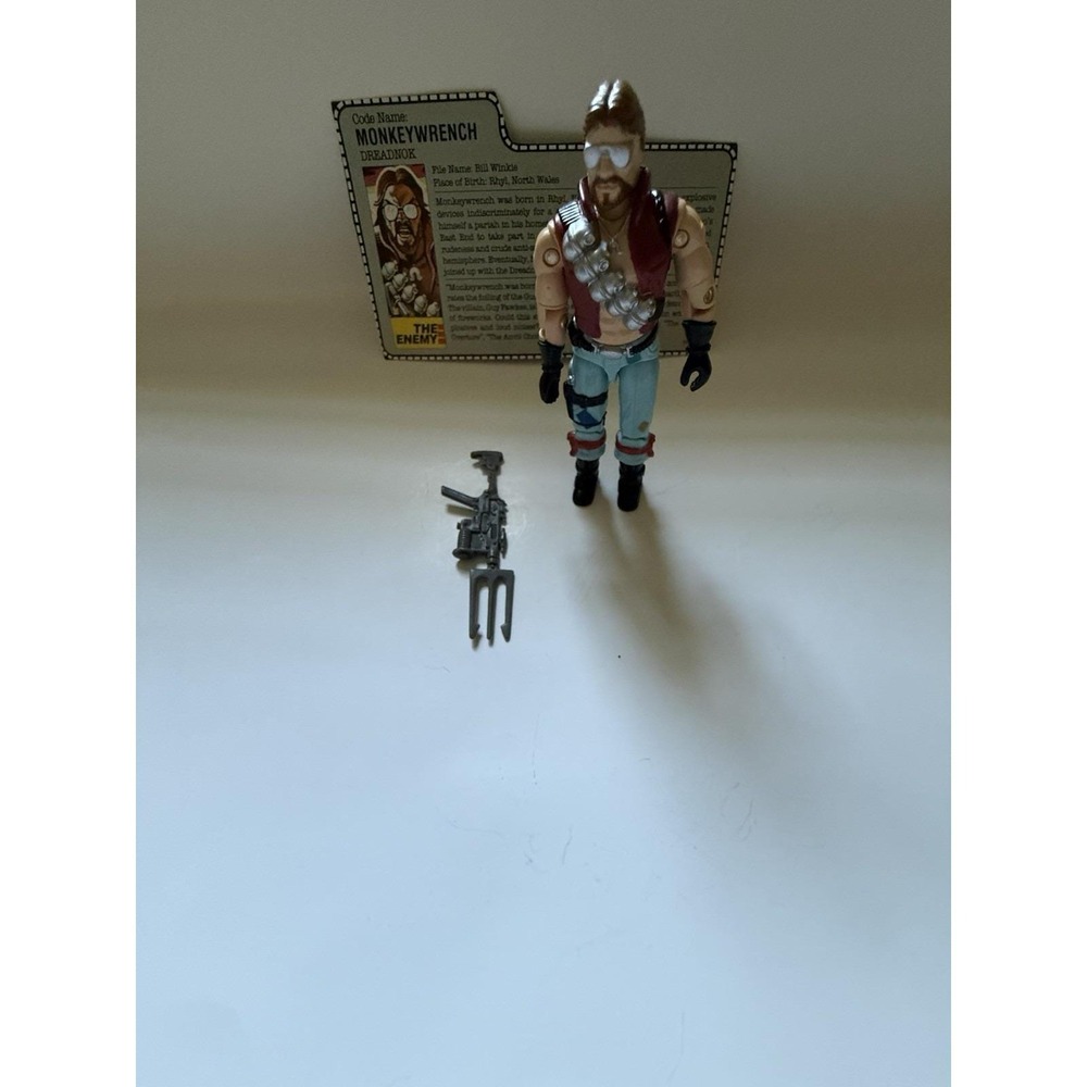 Vintage Gi Joe Cobra ARAH Dreadnok Monkeywrench 1986  Figure Complete